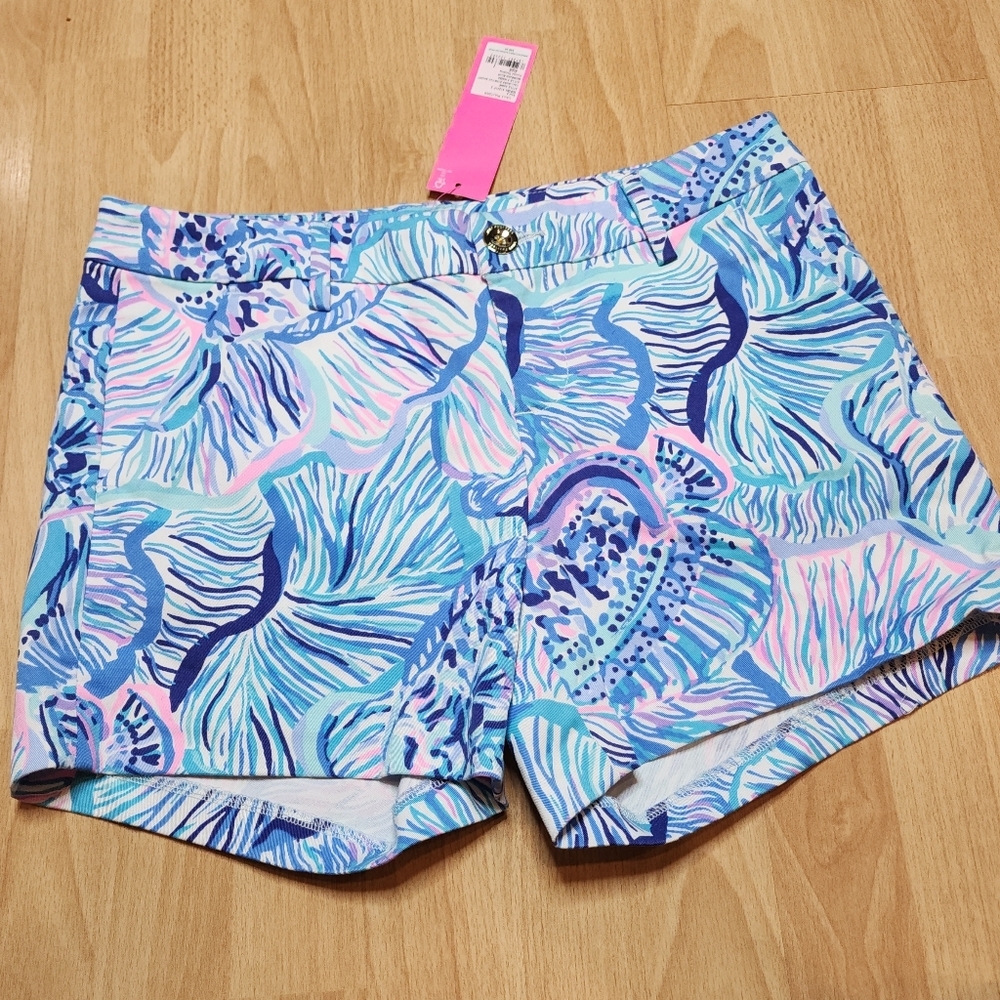NWT Lilly Pulitzer Callahan Bermuda Blue Fishful Thinking 5" Size 2